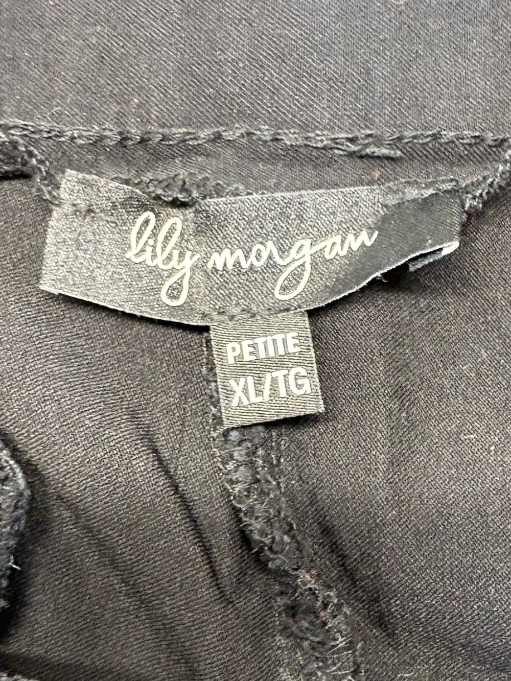 Lily Morgan Petite XL Black Comfort Stretch Career Pants - Picture 4 of 8